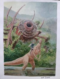 Laura Zuccheri - Thellus, couverture préparatoire - Œuvre originale