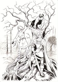 Fabio Bono - De Rode Ridder - Original Illustration