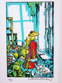 Ex-Libris Sérigraphie LES ENFANTS D'ICARE n°65  14,5 x 21