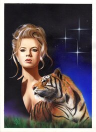 Lorenzo Sperlonga - Lanciostory #1158 del 1997 cover. Model Traci Lords - Original Cover