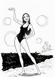 Paul Glaudel - Theresa - Illustration originale