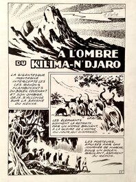 André Oulié - A l’ombre du Kilima-n ‘Djaro - Planche originale