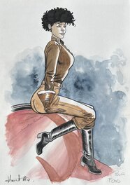 Alain Henriet - Alain Henriet Black squaw - Illustration originale