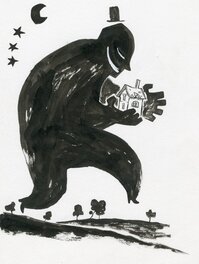 Alfred - L'ombre du foyer - Illustration originale