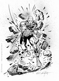Gil Formosa - IRON MAN Spash - Illustration originale
