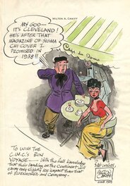 Milton Caniff - Autoportrait de Milton Caniff - Original Illustration