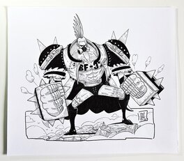 oTTami - Dessin original de l'Inktober 2025 : Francky de One Piece le film Red ! - Original Illustration