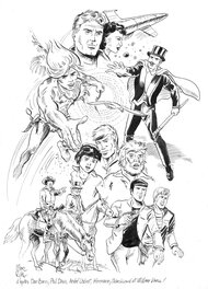 Marc Rouchairoles - Mes Héros des années 60/70 - Original art