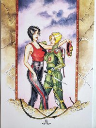 Ex-Libris offset 14,8 x 21 signé au dos : M  MUNCH