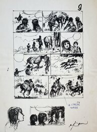 LES AVENTURES DE STEVE SEVERIN T7 DES ROSES POUR MATA-HARI planche préparatoire