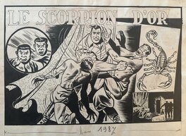 Edgardo Dell'Acqua - Le scorpion d'or, Jim Taureau 1948 - Original Cover