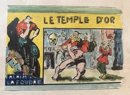 Carlo Cossio - Le temple d'or, Alain la Foudre 1947 - Original Cover