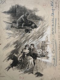 Gino Starace - Illustration ROMAN POPULAIRE 1910 - Original Illustration