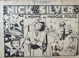 Carlo Marcello - Nick Silver "L'homme au masque rouge" 1949 - Original Cover