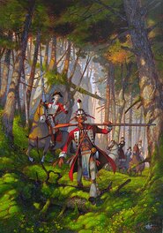 Frédéric Pillot - Le Dernier des Mohicans. - Illustration originale