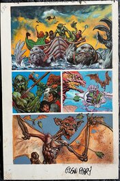 Glenn Fabry - Glenn Fabry - Riddle of the Beast Painted Page - Planche originale