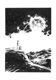 Virginie Augustin - Là où naissent les histoires - Illustration originale 4ème de couverture - Illustration originale