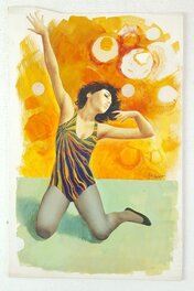 Carlo Jacono - Carlo Jacono - Illustr. Origin. "Danza Psichedelica" - Firmato - Pagina sciolta - Illustration originale