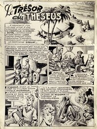 Eugène Gire - Le Trésor du Théseus - Planche originale