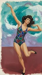 Carlo Jacono - Danseuse psychédélique - Illustration originale