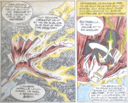 Jean-Yves Mitton - Mikros - Le Maître du PSI - Titans 62 - planche originale n°4 - comic art o1 Jean-Yves Mitton - Mikros - Le Maître du PSI - Titans 62 - planche originale n°4 - comic art o1