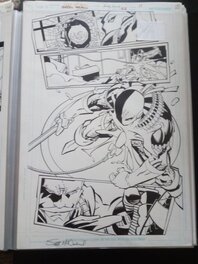 Scott McDaniel - Green lantern deathstroke / scott mcdaniel - Planche originale