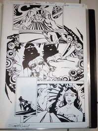 Scott McDaniel - Jla superman wonder woman / scott mcdaniel - Planche originale