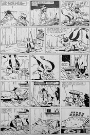 Marcel Remacle - 1957 - Bobosse : les Evadés de Trifouillis - Planche originale