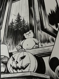 Denys - Denys, illustration Comptines d’Halloween, 2023. - Original Illustration