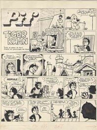 Motti, Pif, Tiger Khan, planche n°1 Titre, Pif Gadget#433, 1977.