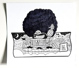 oTTami - Dessin original de l'Inktober 2025 : Gaimon de One Piece par oTTami ! - Illustration originale