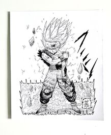 oTTami - Dessin original de l'Inktober 2025 : Gohan de Dragon Ball Z par oTTami ! - Original Illustration