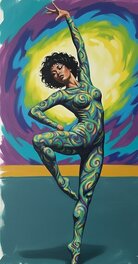 Carlo Jacono - Danseuse psychédélique - Comic Strip