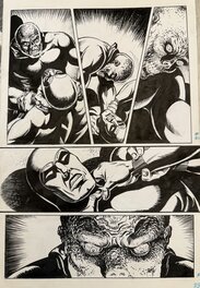 César Spadari - The Phantom vs Red Mask - Planche originale