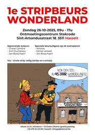 Affiche stripbeurs Wonderland