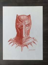 Manuel Sanjulián - Black panther / sanjulian - Original Illustration