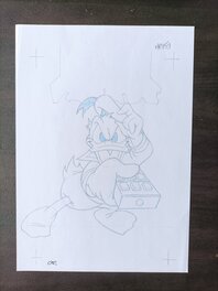 Olivier Fiquet - Couverture originale mickey parade 159 / olivier fiquet - Couverture originale