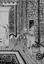 Cyril Pedrosa - L'âge d'or- ex-libris du TT - Original Illustration