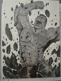 Philippe Cardona - Illustration hulk - Original Illustration