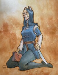 Sylvain Guinebaud - Valine - Original Illustration