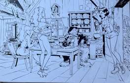 Félix Meynet - Fanfoué en bonne compagnie - Planche originale