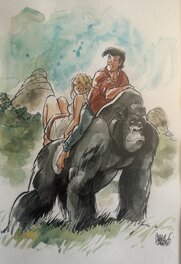Charel Cambré - Suske en Wiske (De helden van Amoras) - Original Illustration