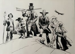 Ralph Meyer - Undertaker et friends - Original Illustration