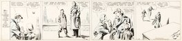 Dashiell Hammett - Agent Secret X-9 . Daily strip 4 janvier 1935 . - Comic Strip