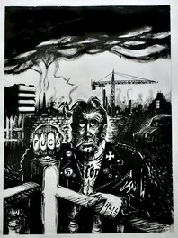 Johann Guyot - La nuit du zonard - Illustration originale