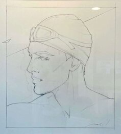 Patrick Nagel - Swimmer 1983 - Original Illustration