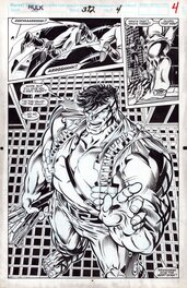 Dale Keown - Keown: Incredible Hulk 392 page 4 - Planche originale