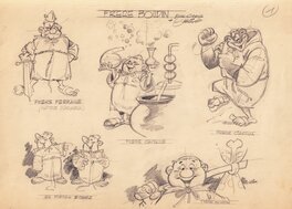 Claude Marin - Frère Boudin - Recherches de personnages 1/2 - Comic Strip