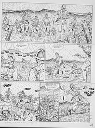 Francis Carin - Les diables bleus - Planche originale