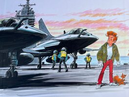 Gigantesque Dédicace de Dany sur tirage Luxe de la Gorgone bleue